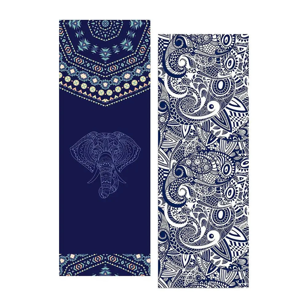 185*63cm Double Sided Yoga Towel Non-slip Portable Travel Yoga Mat Towel Pilates Cover Fitness Workout Yoga Mat Gym Blanket