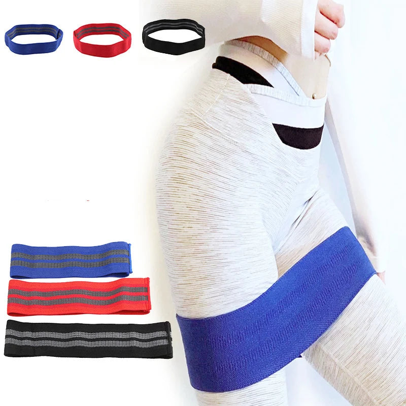 Anti Slip Fabric Hip Resistance Bands, Booty Exercise, Elastic Bands for Yoga, Stretching, Training, Fitness Workout