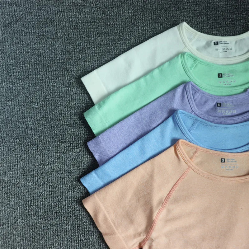 Yoga Shirts Short Sleeve Solid Color Vital Seamless Women Fitness Crop Top Workout Tops Gym Clothes Sportswear Running T-shirts