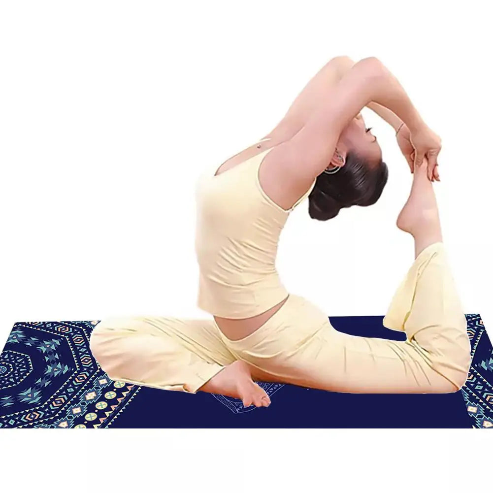 185*63cm Double Sided Yoga Towel Non-slip Portable Travel Yoga Mat Towel Pilates Cover Fitness Workout Yoga Mat Gym Blanket