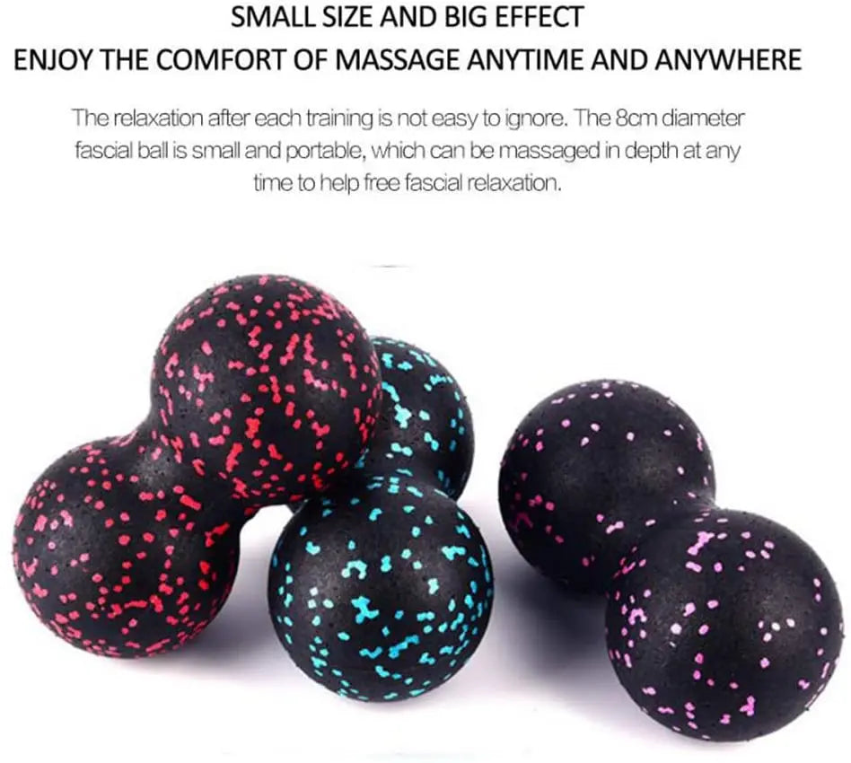Fitness Ball High Density EPP Peanut Massage Ball Lightweight Back/Neck/Foot Mobility Ball Deep Tissue Myofascial Release