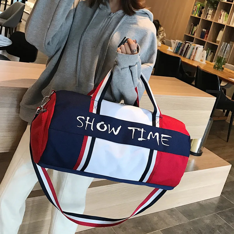 Gym Travel Training Sports Fitness Shoulder Bags For Women Men Shoes Large Canvas Weekend Female Fashion Lightweight Handbags