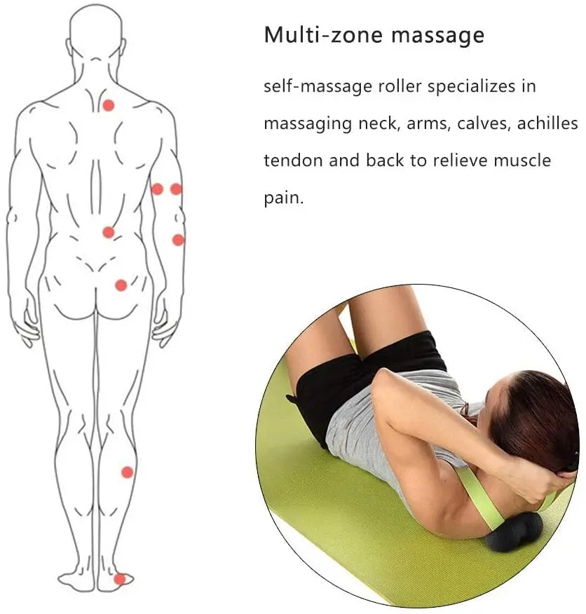Fitness Ball High Density EPP Peanut Massage Ball Lightweight Back/Neck/Foot Mobility Ball Deep Tissue Myofascial Release