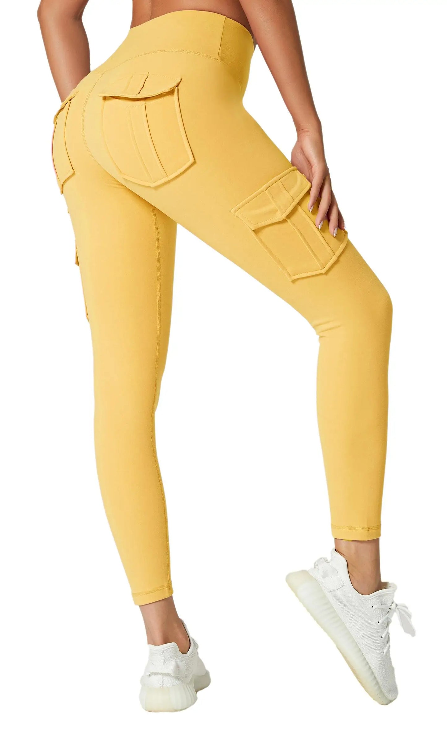 Hot Sale Women Yoga Work out Fitness Gym Wear Pocket Yoga Pants Leggings Stretchy Compression High Waist Leggings