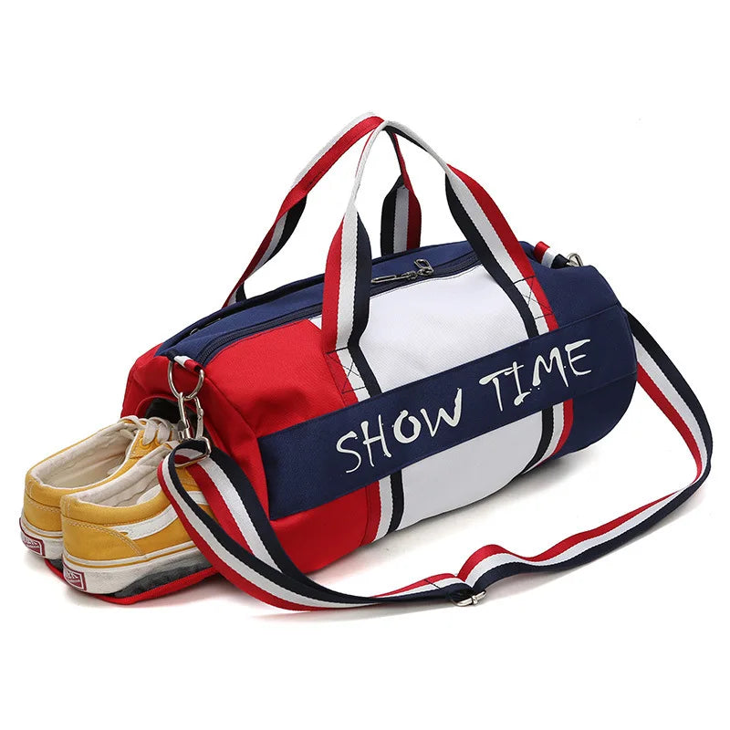 Gym Travel Training Sports Fitness Shoulder Bags For Women Men Shoes Large Canvas Weekend Female Fashion Lightweight Handbags