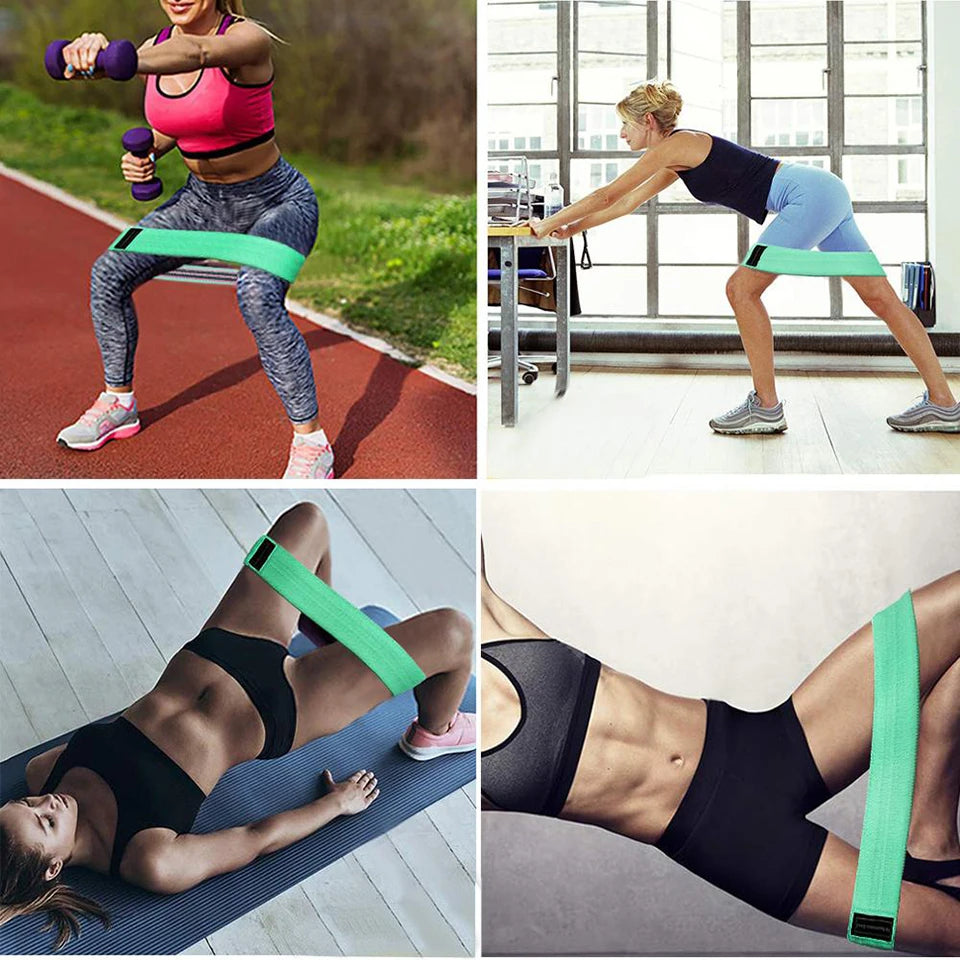 Fitness Booty Resistance Bands Workout Fabric Loop Band Butt Exercise Bands For Hip Legs Thigh Glutes Non-Slip Deep Squat Bands