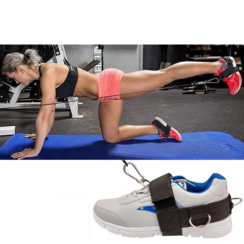 Senwick ONE Ankle Straps Guard Buckle Lifting Fitness-Rope Ankle Strap Power-Weight Resistance-Band-D-Ring Body-Building