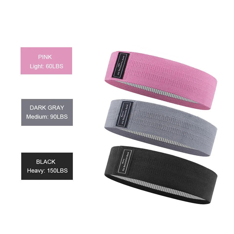 Fitness Booty Resistance Bands Workout Fabric Loop Band Butt Exercise Bands For Hip Legs Thigh Glutes Non-Slip Deep Squat Bands