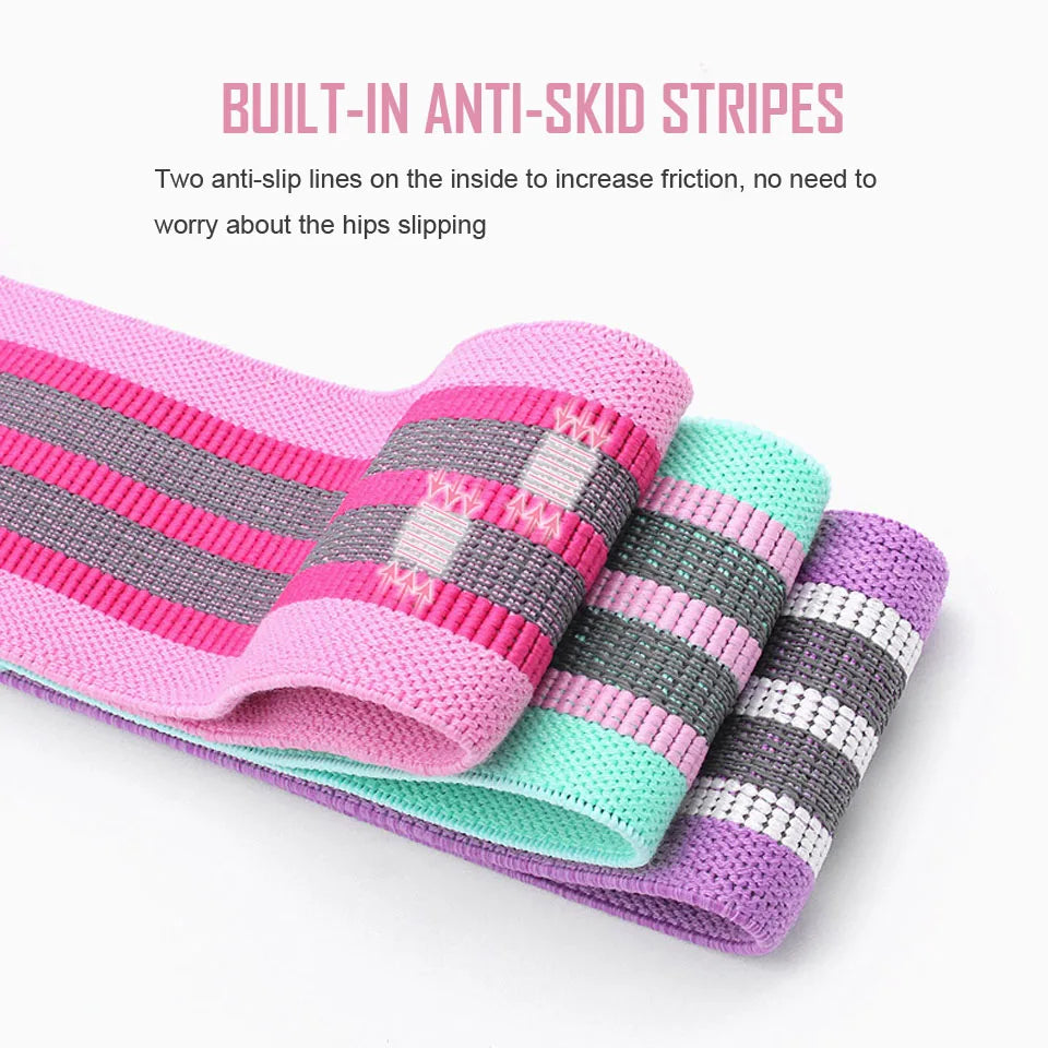 Fitness Booty Resistance Bands Workout Fabric Loop Band Butt Exercise Bands For Hip Legs Thigh Glutes Non-Slip Deep Squat Bands