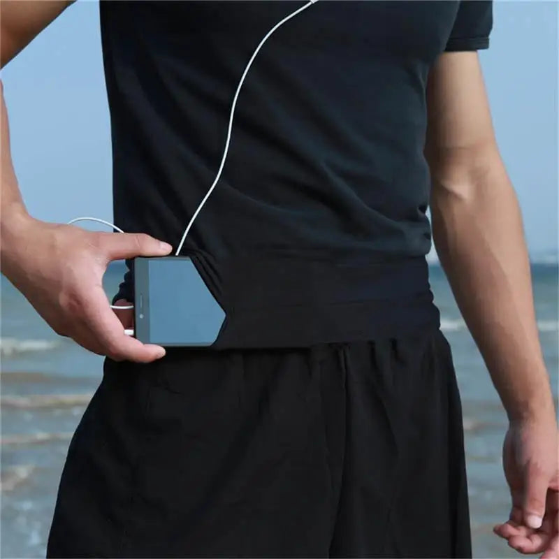 Men Women Running Waist Bag Pouch Mobile Phone Hidden Bag Jogging Belt Cycling Belly Pack Waistbag Wallet Gym Sport Accessories