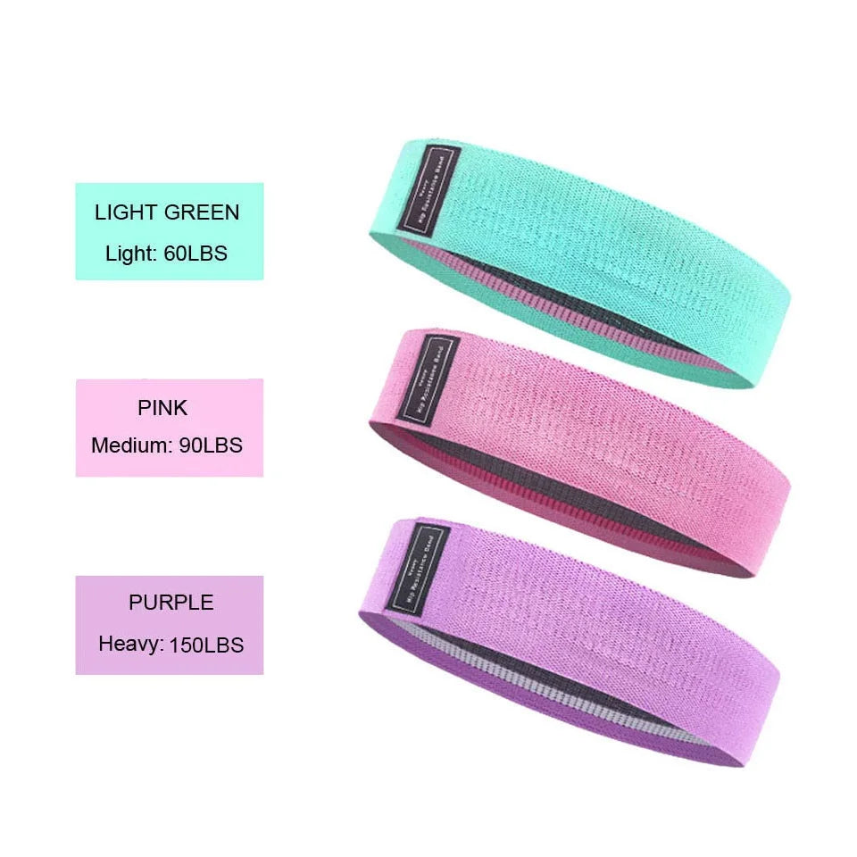 Fitness Booty Resistance Bands Workout Fabric Loop Band Butt Exercise Bands For Hip Legs Thigh Glutes Non-Slip Deep Squat Bands