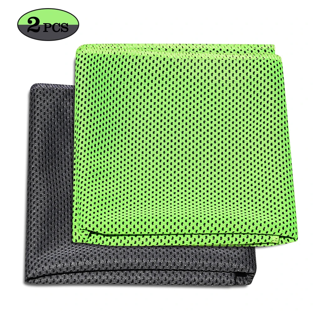 2PCS Sports Cooling Towel Soft Breathable Quick Dry Travel Ice Towel for Gym Fitness Workout Yoga Sport Running Camping Hiking