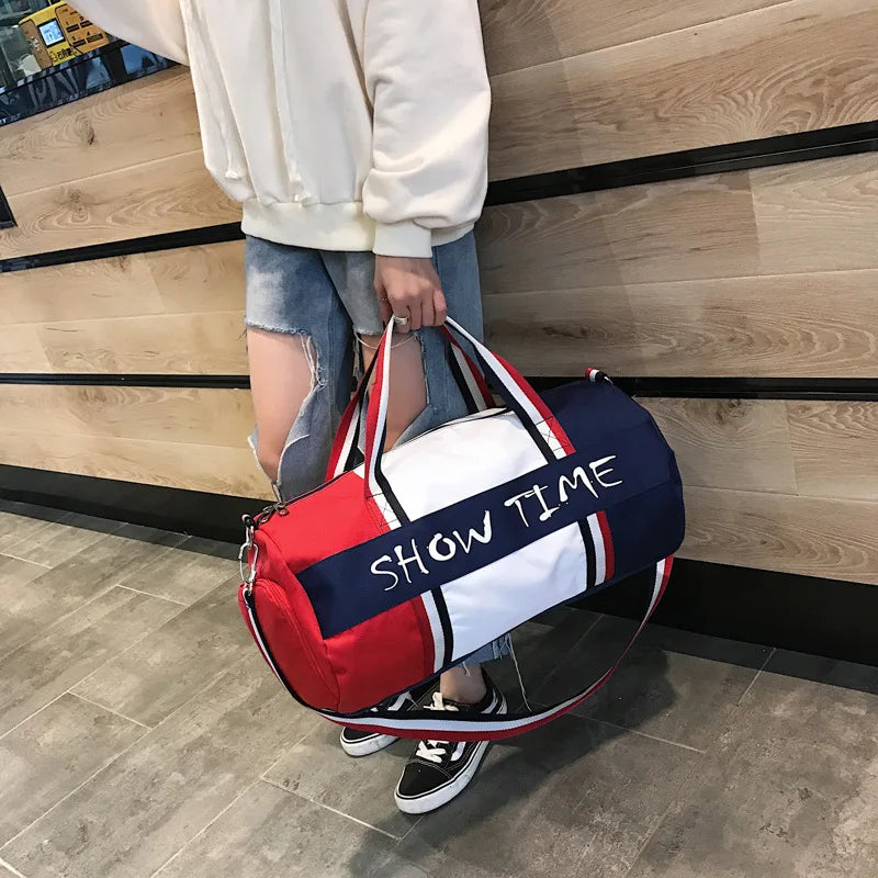 Gym Travel Training Sports Fitness Shoulder Bags For Women Men Shoes Large Canvas Weekend Female Fashion Lightweight Handbags