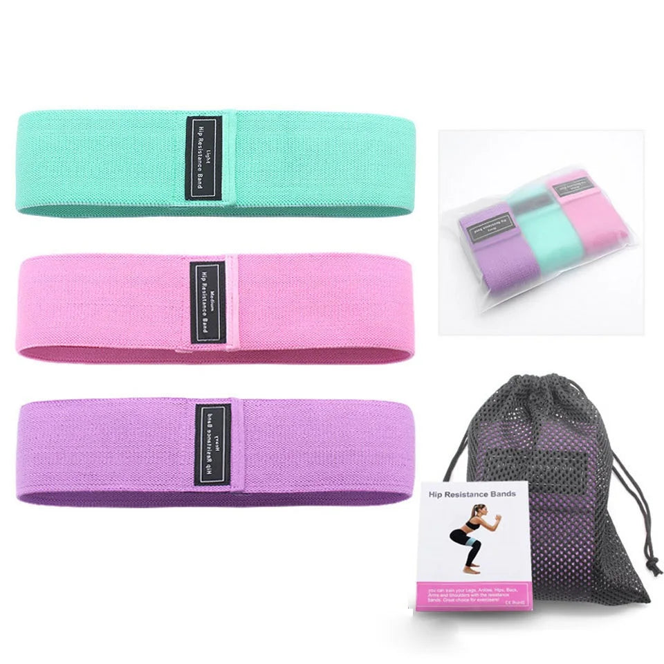 Fitness Booty Resistance Bands Workout Fabric Loop Band Butt Exercise Bands For Hip Legs Thigh Glutes Non-Slip Deep Squat Bands
