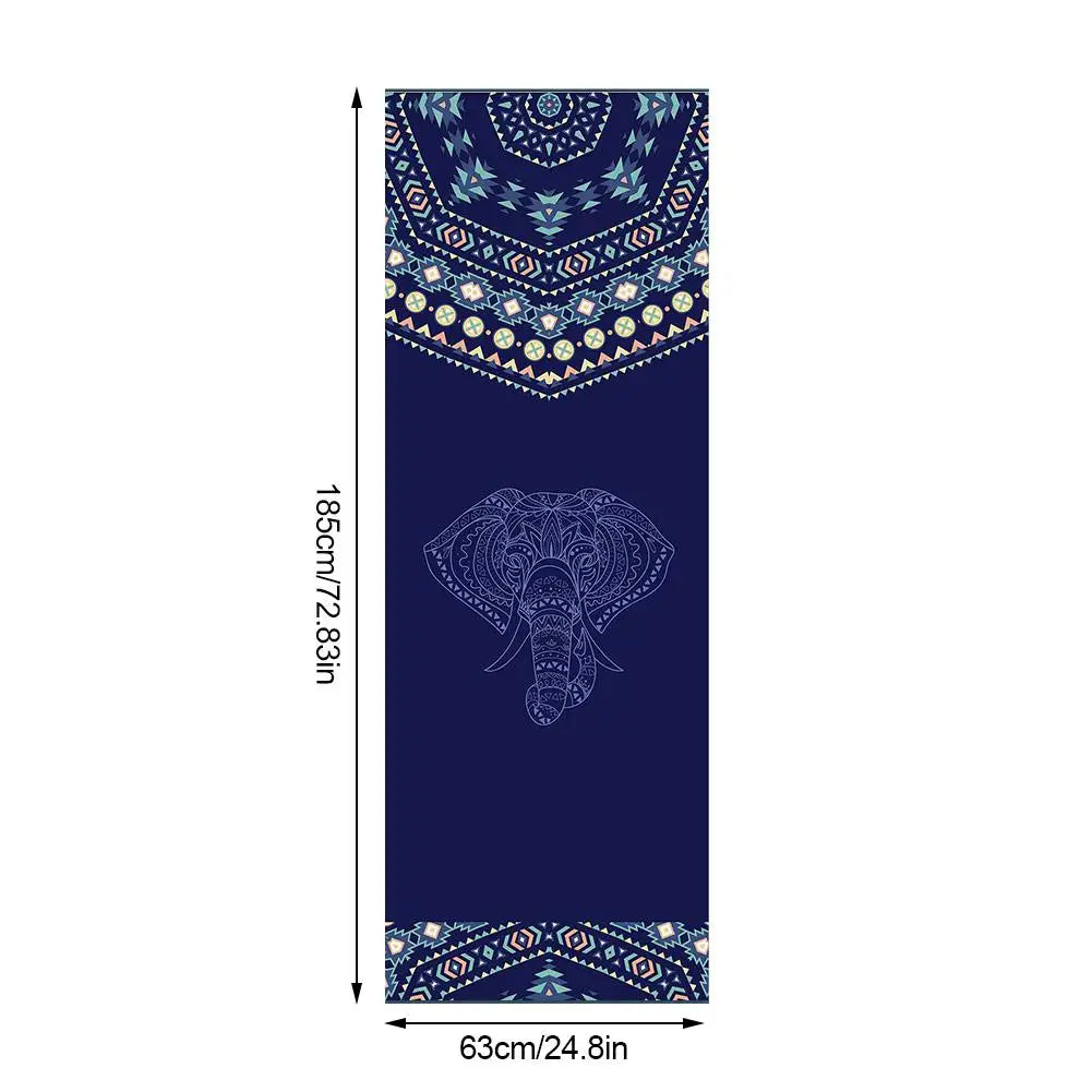 185*63cm Double Sided Yoga Towel Non-slip Portable Travel Yoga Mat Towel Pilates Cover Fitness Workout Yoga Mat Gym Blanket