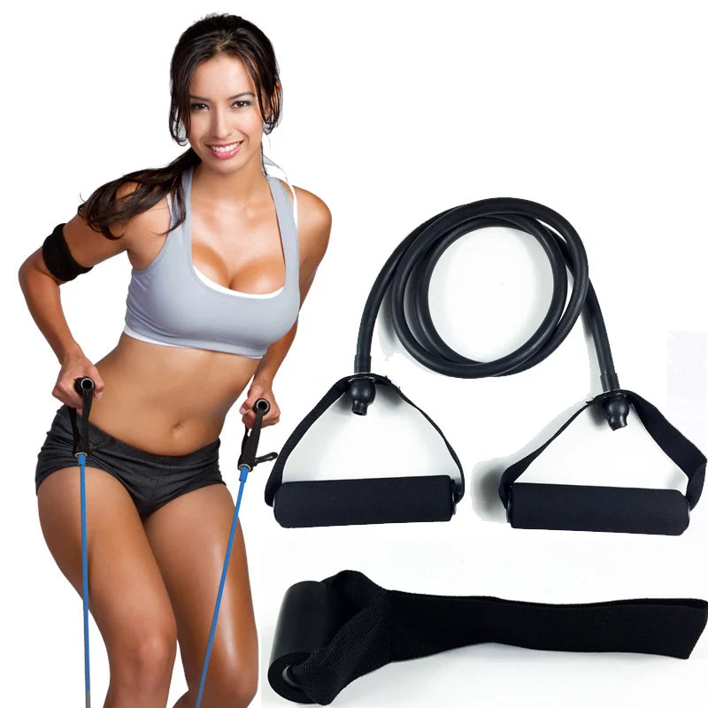 1.2m Elastic Sports Bands Length Yoga Pull Rope Fitness Workout Resistance Training Bands Expander Gym Latex Unisex