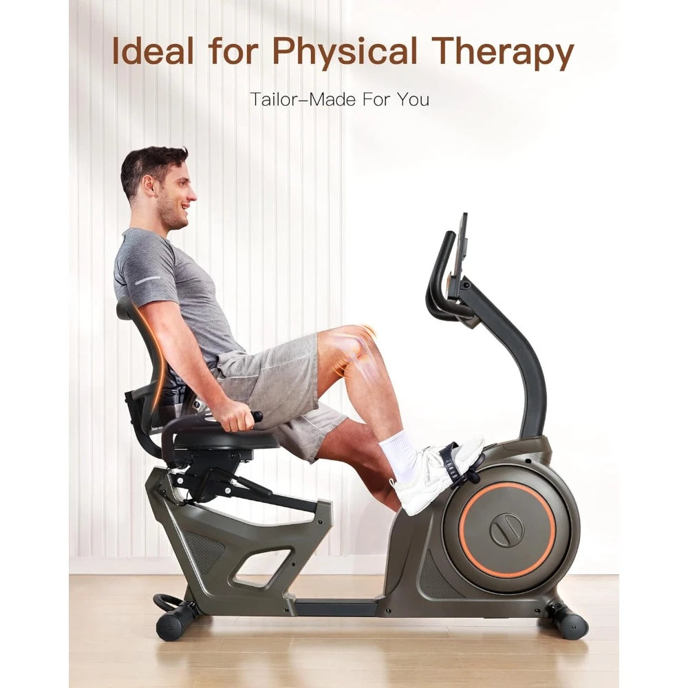 Indoor Recumbent Exercise Bike Workout Equipment for Home Gym 400LBS Weight Capacity,Fitness Equipment