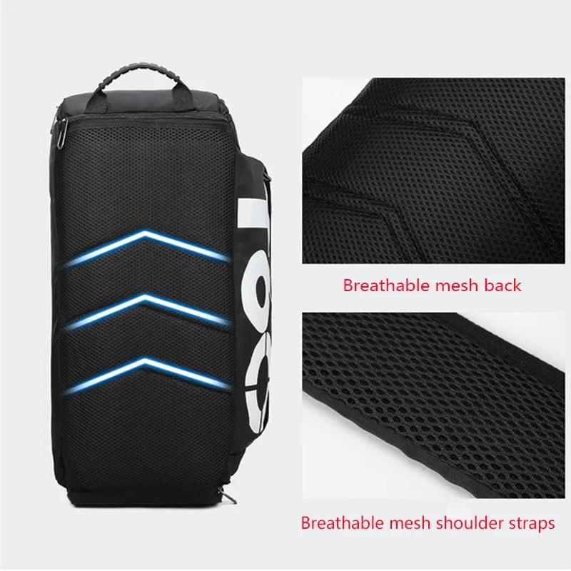 New Sport Gym Bag Men Women Outdoor Waterproof Separate Space For Shoes pouch Fitness Hide Backpack sac de