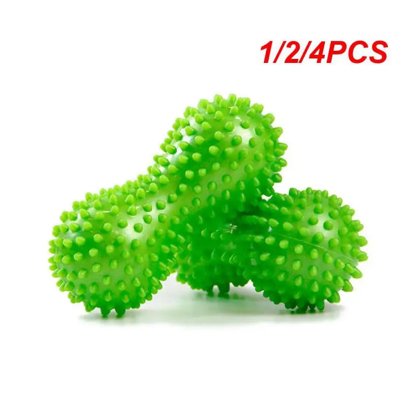 1/2/4PCS Peanut PVC Yoga Supplies with Thorns Workout Massage Ball Trigger Point Inflated Air Muscle Massager Foot Massage