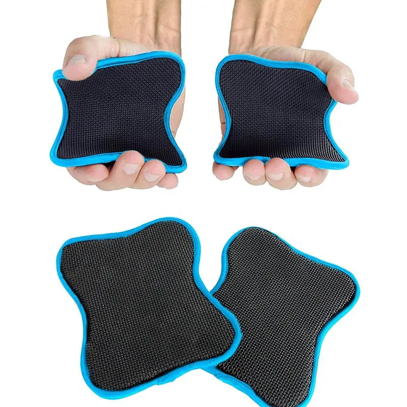 1 Pair Rubber Grip Pads For Weightlifting Gym Workout Gloves Eliminate Hand Sweat Workout Mats
