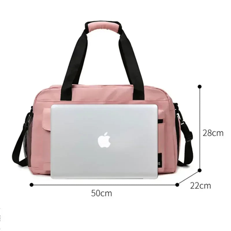 Large Capacity Travel Bag Dry and Wet Separation with Shoe Bin Can Be Set Rod Box Portable Sports Bag Fitness Gym Bag