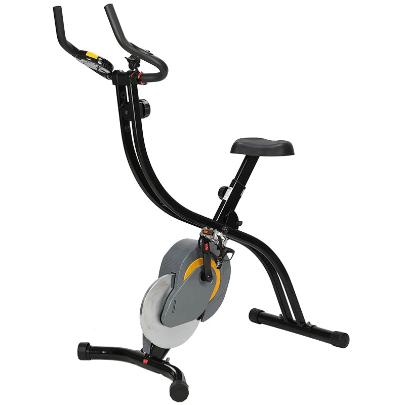 Indoor Cycle Exercise Bike Folding Dynamic Bicycle Magnetic Control Cardio Fitness Gym Cycling Machine Workout Training Bicycle