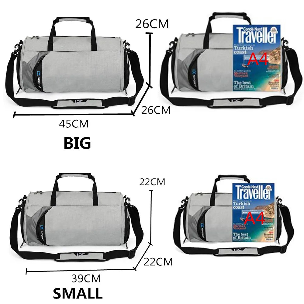 2023 Men Gym Bags for Training Bag Tas Fitness Travel Sac De Sport Outdoor Sports Swim Women Dry Wet Gymtas Yoga Shoes Bag