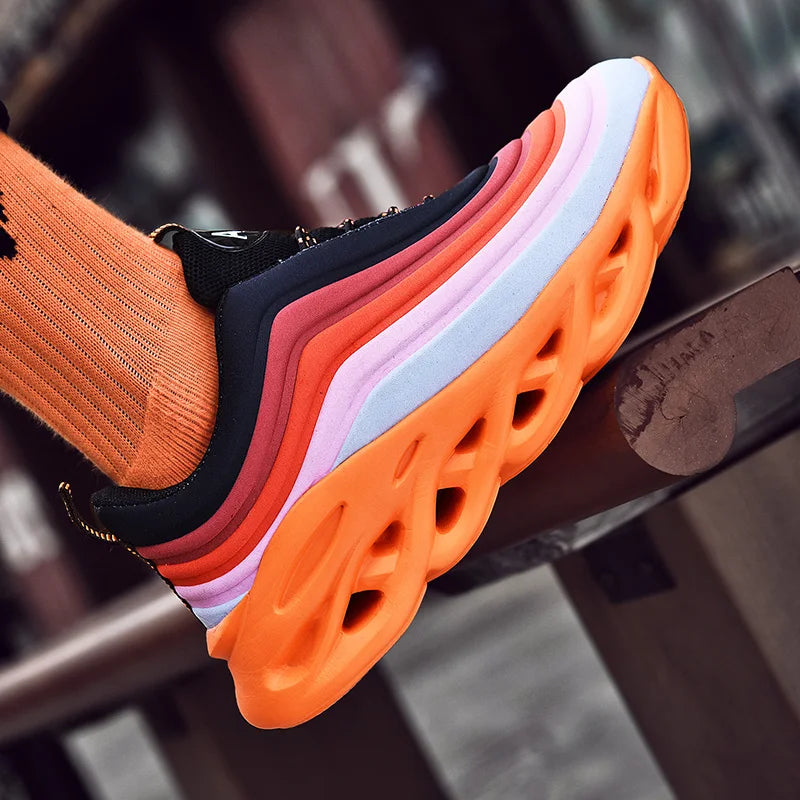 Men's Jogging Running Shoes Trainers Athletic Sneakers Air Cushion Sneakers Mens Workout Walking Sneakers Training Sports Shoes