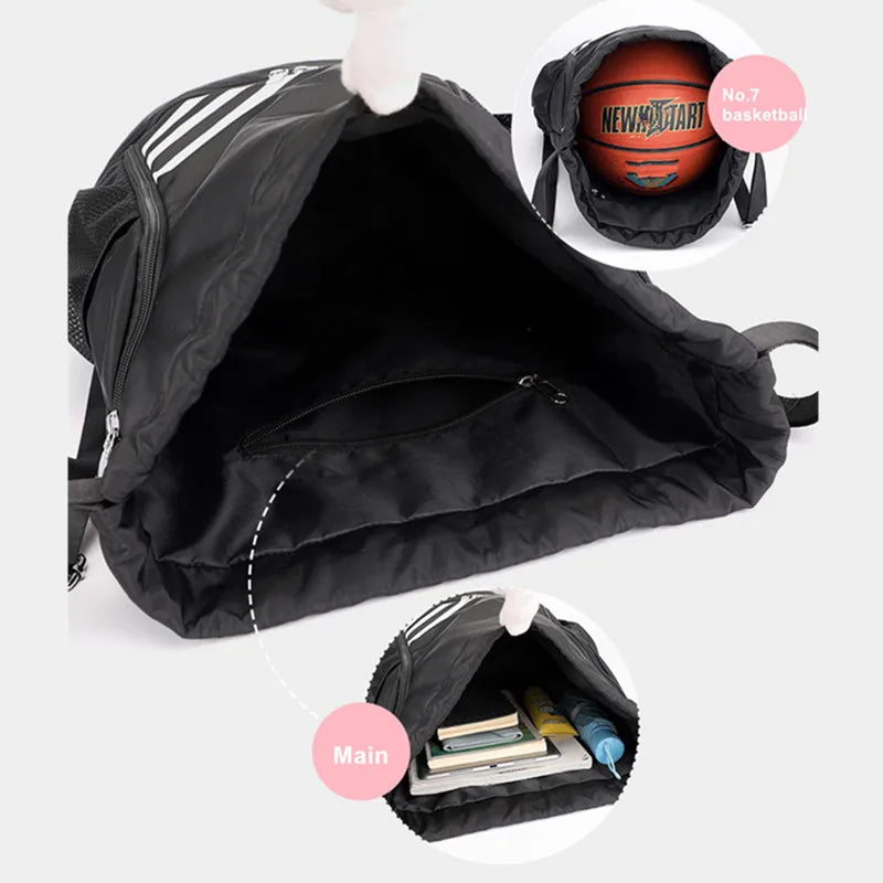 Gym Sports Bag Women's Drawstring Bolsas For Shoes Male Large Cycling Basketball Female Weekend Luggage Travel Yoga Backpack Men