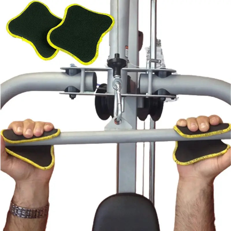 1 Pair Rubber Grip Pads For Weightlifting Gym Workout Gloves Eliminate Hand Sweat Workout Mats