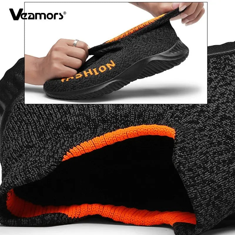 Men Walking Shoes Lightweight Women Breathable Sneakers Slip-on Comfortable Soft Shoes Cushioning Jogging Workout Size 35-45