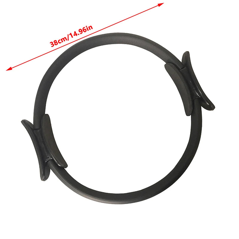 38CM Yoga Fitness Ring Circle Pilates Women Girl Exercise Home Resistance Elasticity Yoga Ring Circle Gym Pilates Accessories