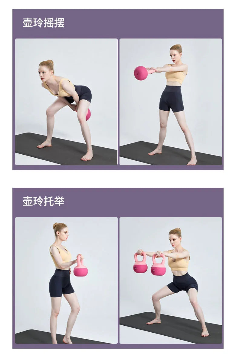 PVC Soft Kettlebell Squat Strength Training Kettle-bell Fitness Lifting pot Dumbbell
