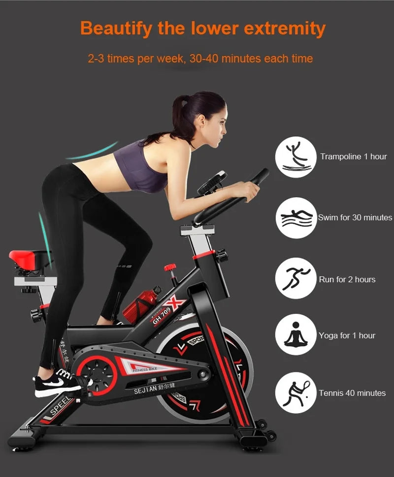 Home Gym Fitness Exercise Bike Stationary Indoor Cycling Spin Workout Bike