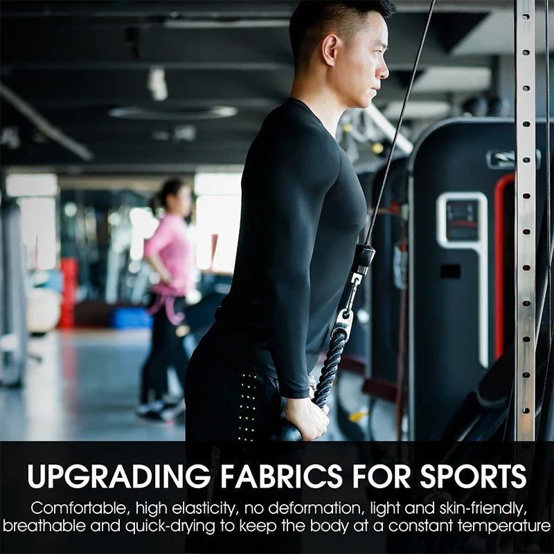 5 Pcs/Set Men's Tracksuit Gym Fitness Compression Sports Suit Clothes Running Jogging Sport Wear Exercise Workout Tights