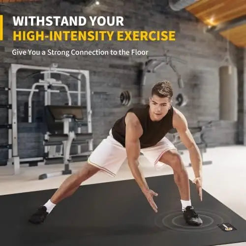 Large Exercise Mats for Home Workout, Extra Thick Workout Mats for Home Gym, Gym Mats for Jump Rope, Weights, Cardio, Fitness 6&