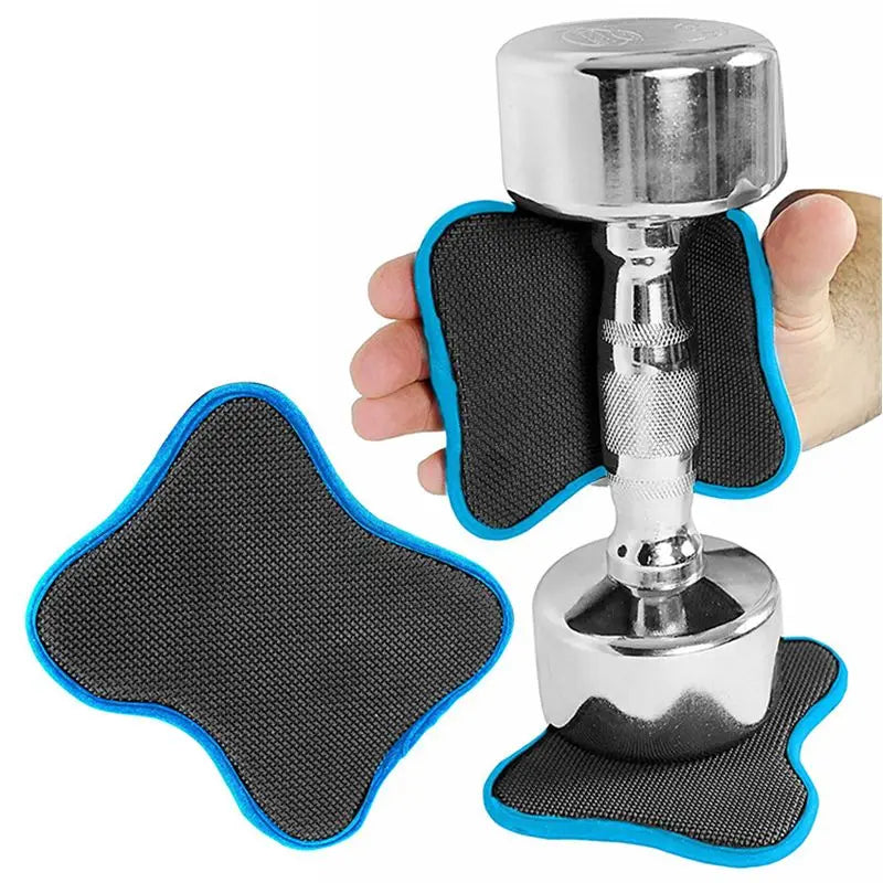 1 Pair Rubber Grip Pads For Weightlifting Gym Workout Gloves Eliminate Hand Sweat Workout Mats
