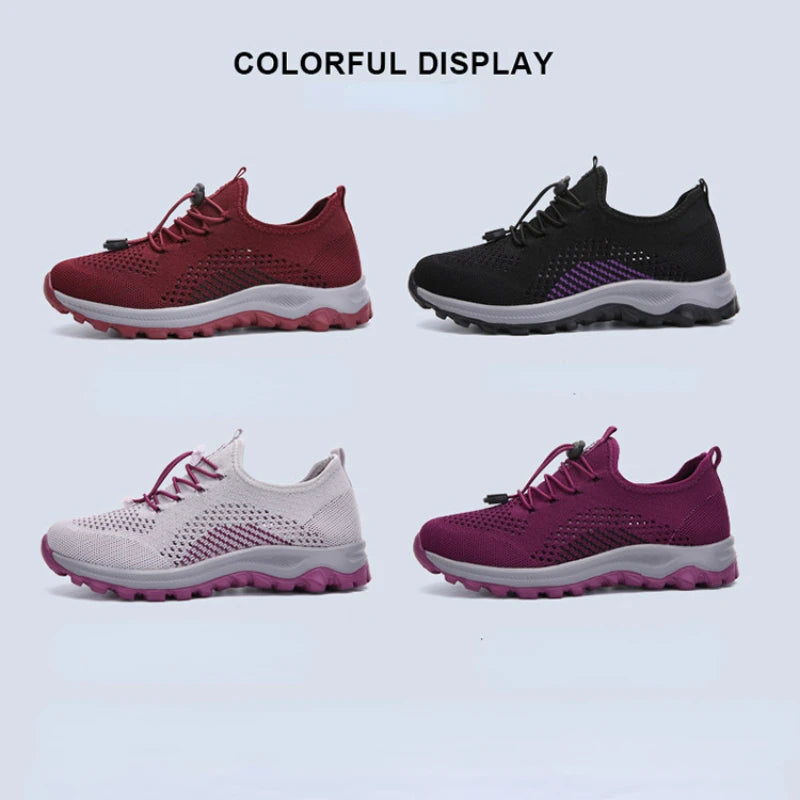 Breathable Walking Shoes Hollow Out Soft Lightweight Sneakers Men Women Casual Travel Shoes Outdoor Workout Footwear Comfortable