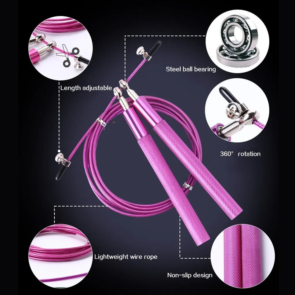 WorthWhile Crossfit Jump Rope Professional Speed Bearing Skipping Fitness Workout Training Equipement MMA Boxing Home Exercise