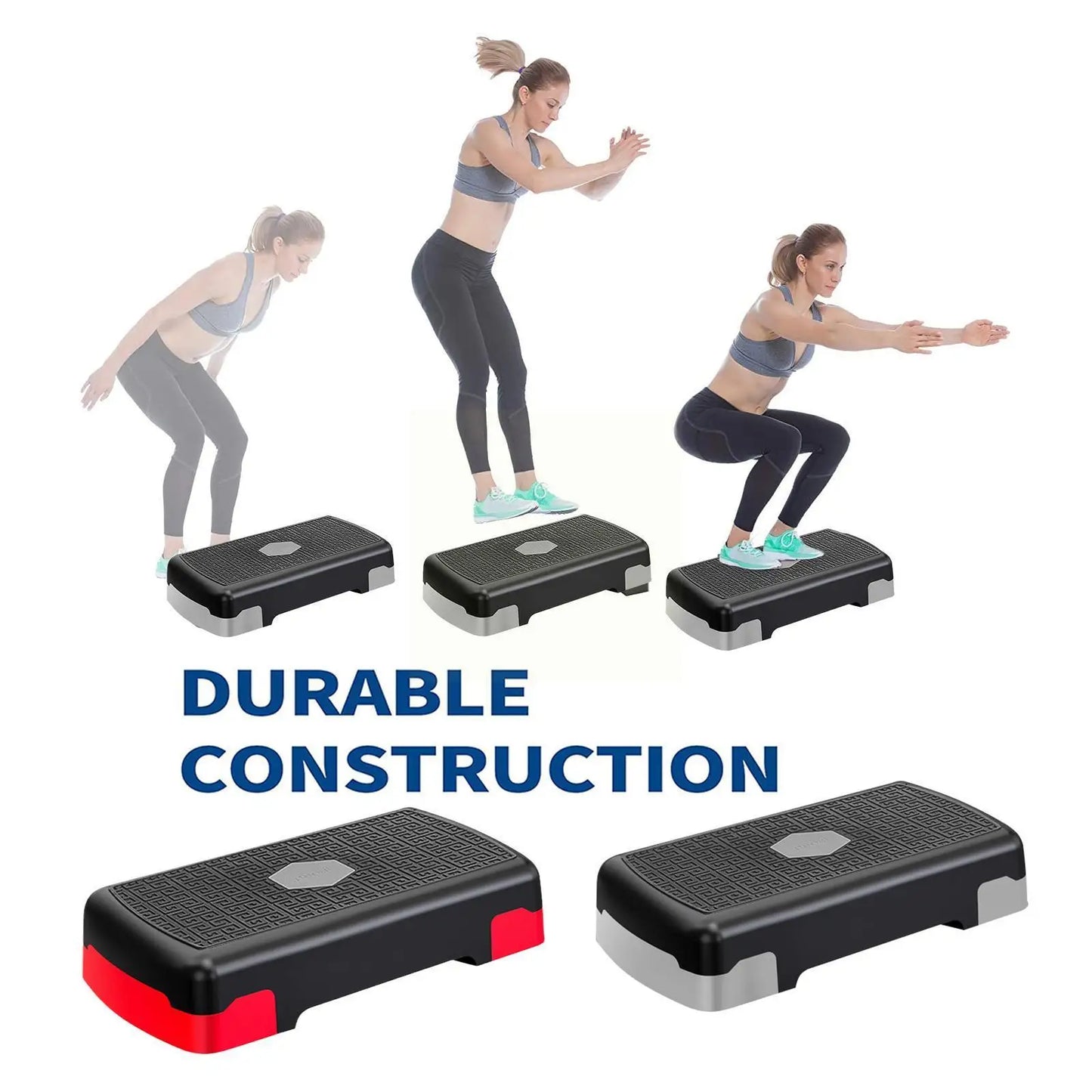 45cm Fitness Pedals Aerobic Step Platform Exercise Board Adjustable Home Yoga Pedal Exercise Fitness Equipment For Home Workout