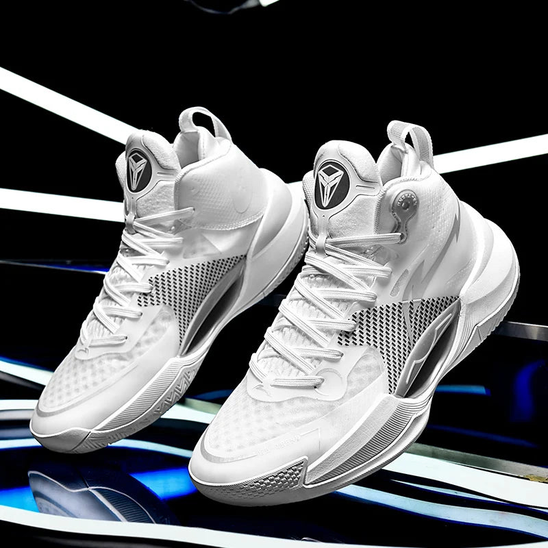 CRLAYDK Mens Basketball Shoes Arch Support Sneakers High Top Running Walking Fitness Gym Workout Sports Outdoor Trainer Tennis