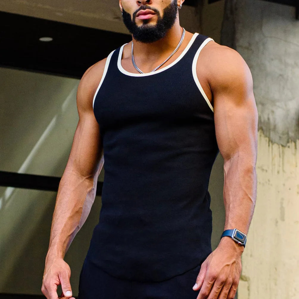 2023 Summer Bodybuilding Tank Tops Gym Workout Fitness Sleeveless Shirt Quick-drying Running Tank Tops Male Clothes Sports Vest