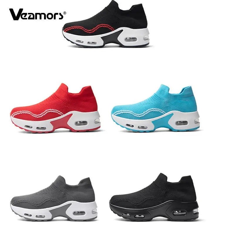Shoes for Women 2021 Fashion Sneakers Platform Comfortable Casual Shoes Air Cushion Non Slip Lady Footwear Outdoor Workout
