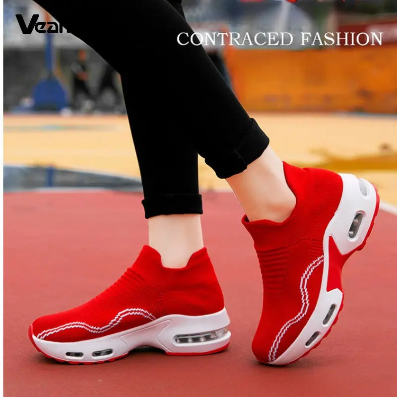 Shoes for Women 2021 Fashion Sneakers Platform Comfortable Casual Shoes Air Cushion Non Slip Lady Footwear Outdoor Workout