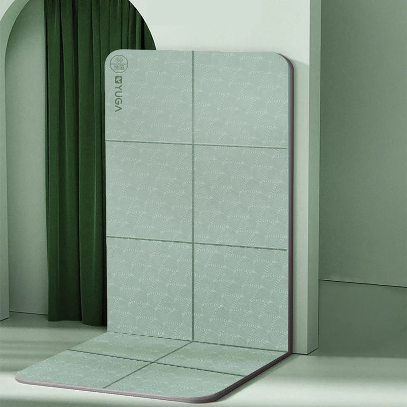 8mm Foldable Yoga Mat TPE Folding Travel Fitness Exercise Mat Double Sided Non-slip for Yoga Pilates & Floor Workouts