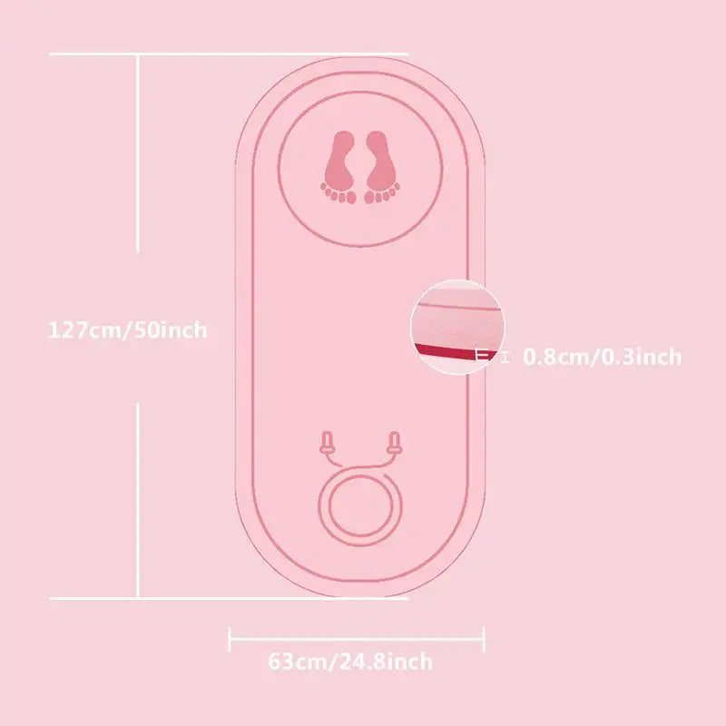Jump Rope Mat Sound Proof Jump Mat Shock Absorbing Thick Gym Accessories Anti Slip Workout Mat For Home Gym Fitness