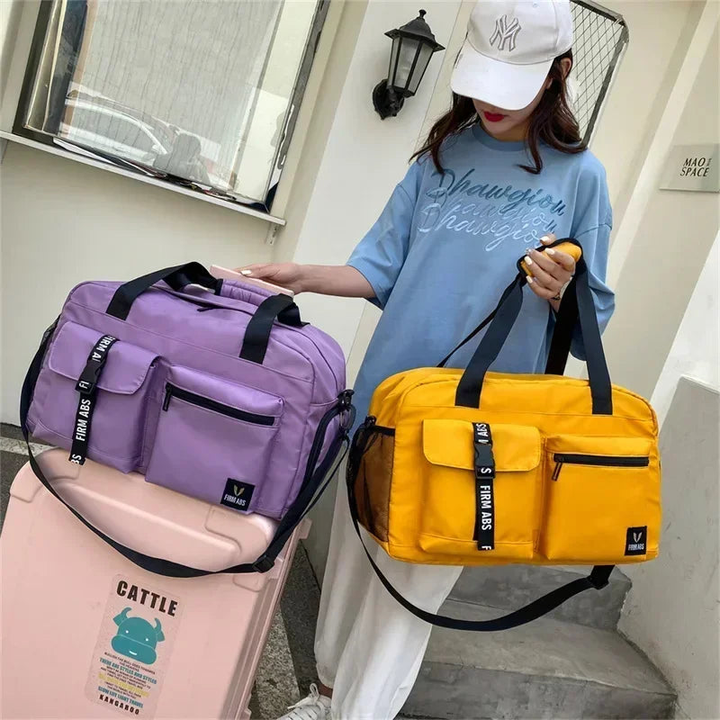 Large Capacity Travel Bag Dry and Wet Separation with Shoe Bin Can Be Set Rod Box Portable Sports Bag Fitness Gym Bag