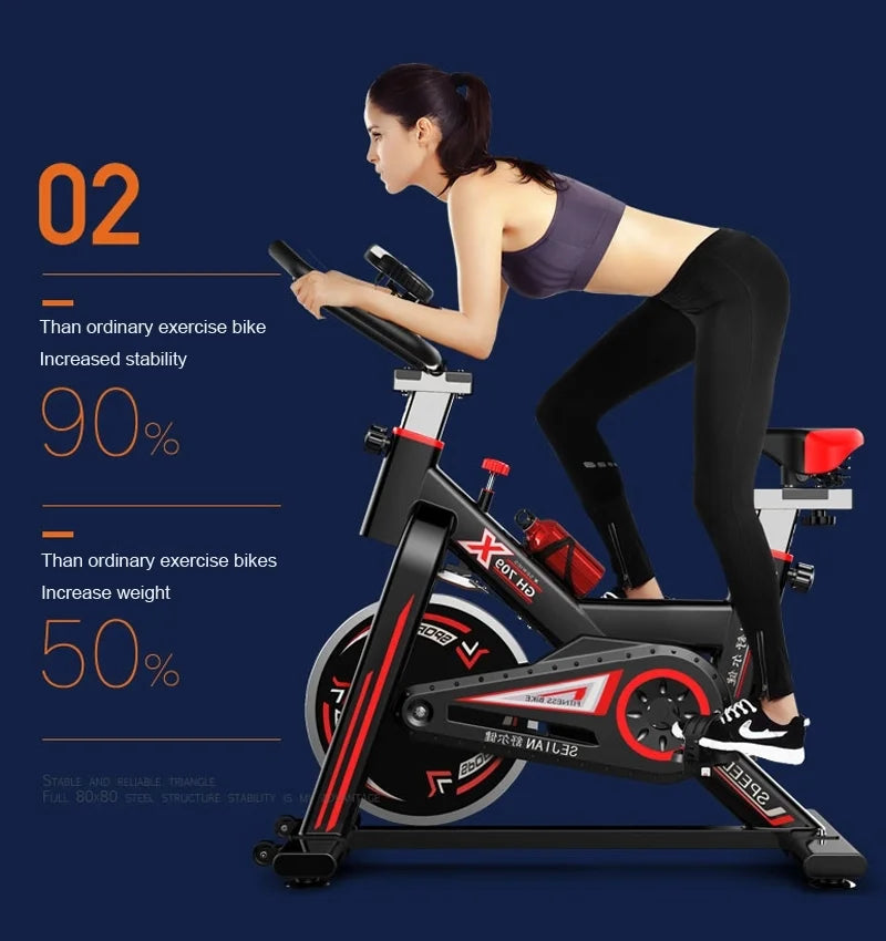 Home Gym Fitness Exercise Bike Stationary Indoor Cycling Spin Workout Bike