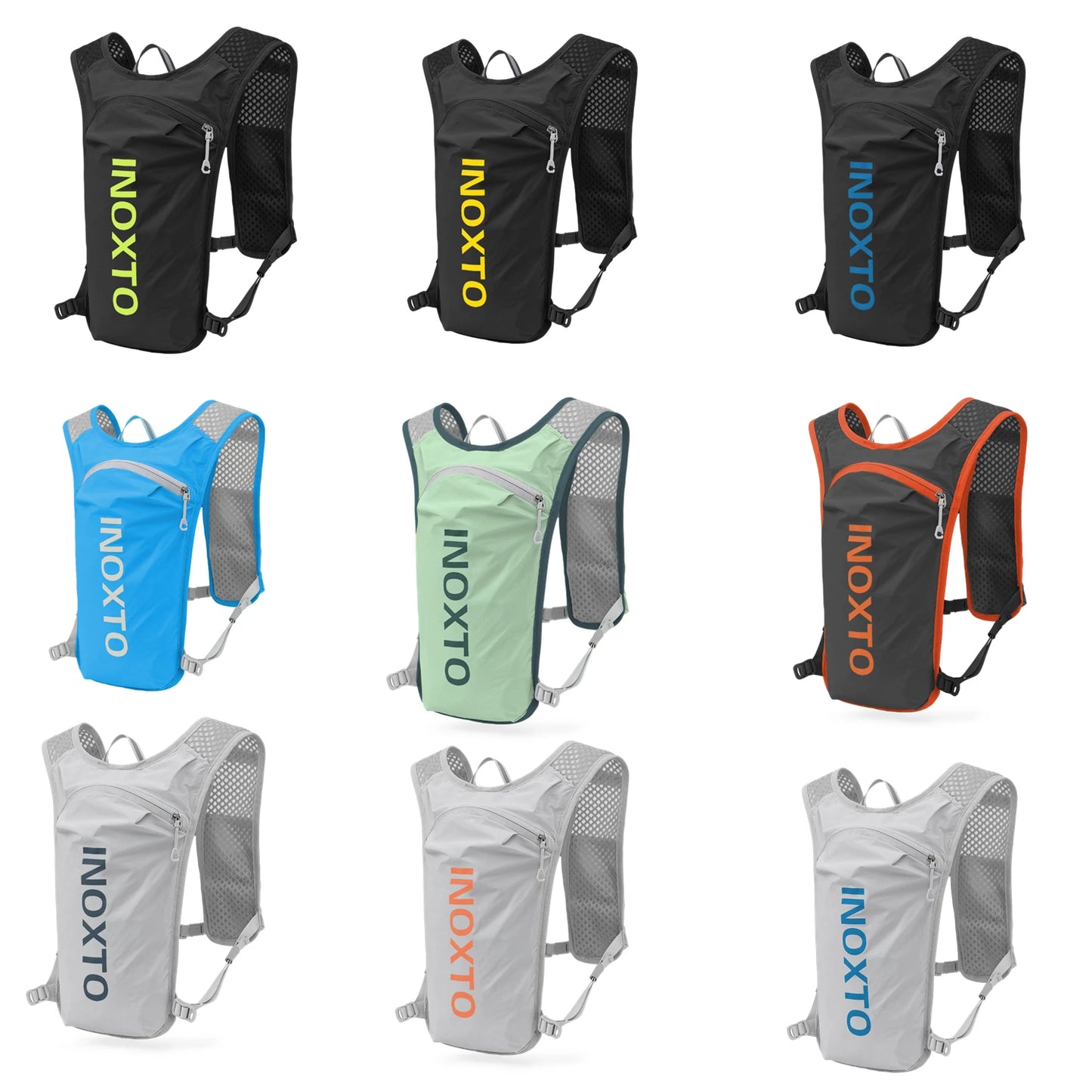 New waterproof running backpack 5L ultra-light hydration vest mountain bike leather bag breathable gym bag 1.5L water bag