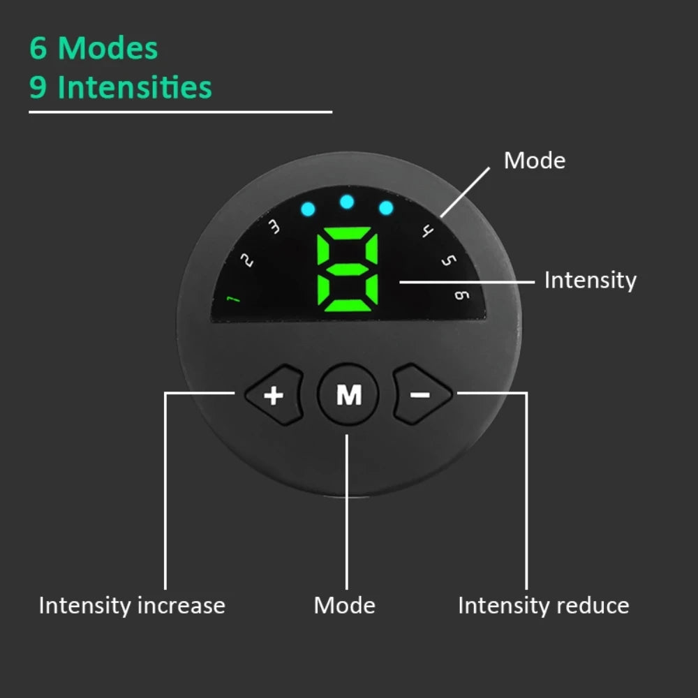 Abs Trainer Ems Abdominal Muscle Stimulator Tone Home Gym Belt Fitness Workout Equipment with LCD Display Slimming Massager